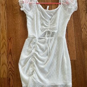 Lucy in the sky white mini dress